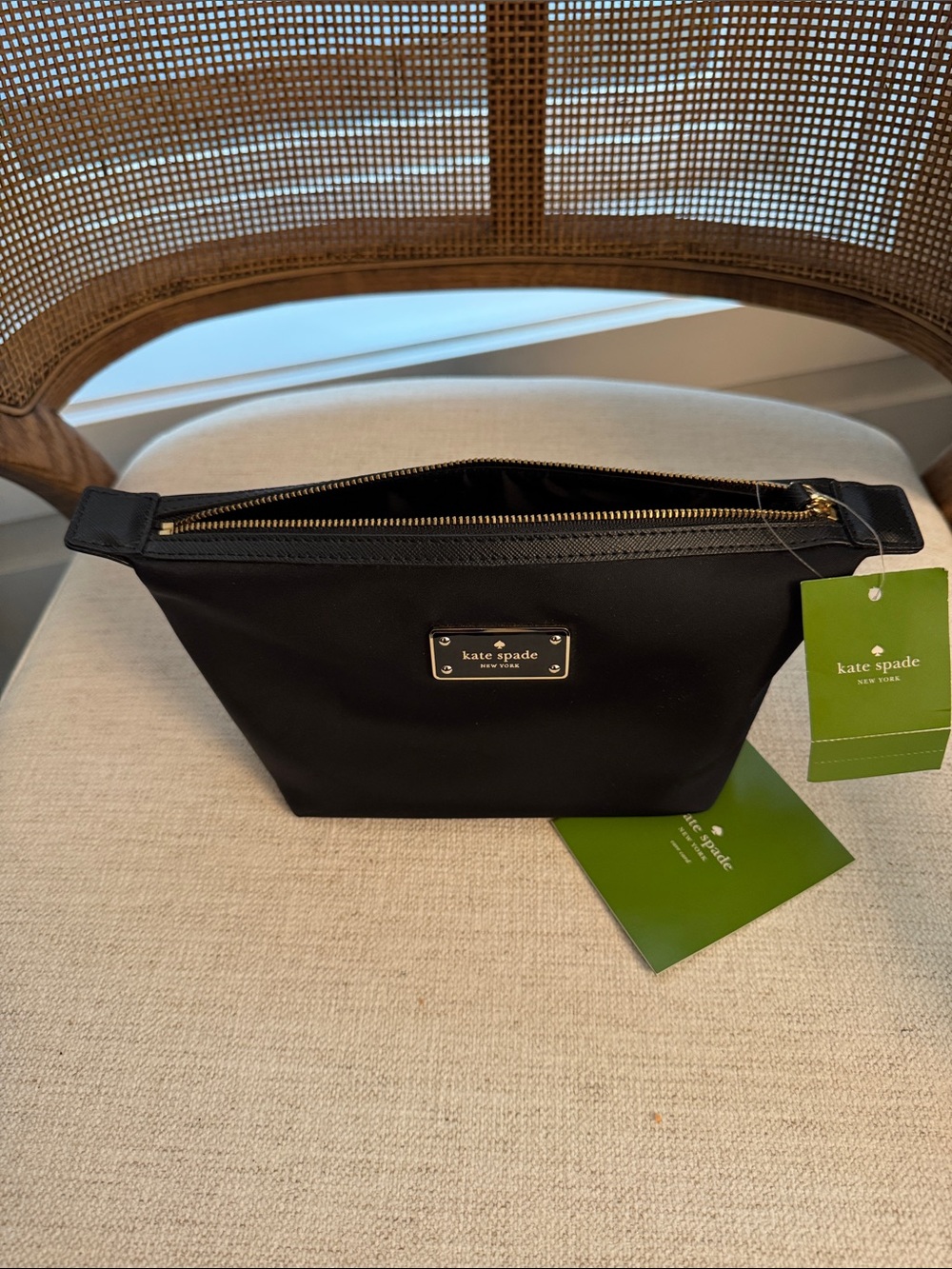 kate spade Black Cosmetic Pouch